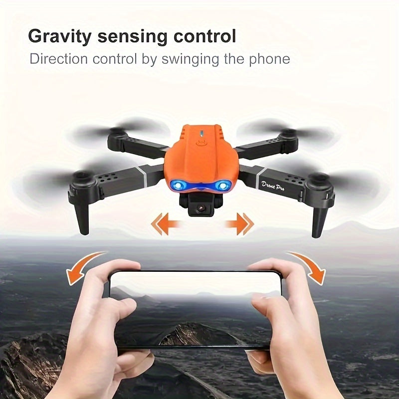 Black Remote Control Drone Dual Camera Aerial Recording, One Key Take Off And Landing, One Key Return WlFl Connection Aerial Four-axis Flyer, Christmas, Thanksgiving Gift