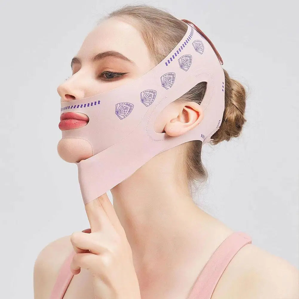 Double-deck Face Slimming Bandage Face Lifting Belt V Line Face Shaper Cheek Chin Lift UP Strap Anti Wrinkle Facial Band Beauty